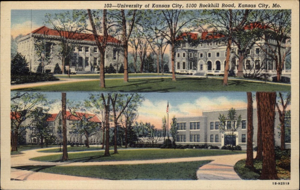 University of Kansas City Kansas City Missouri vintage postcard q692