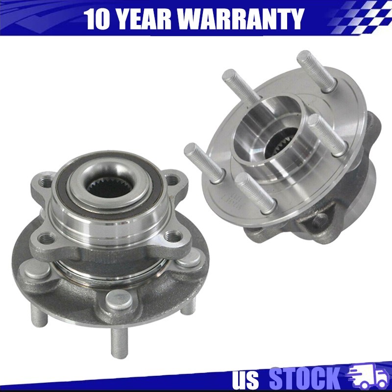 Set Front Rear Wheel Bearings Hub for Lincoln MKZ 2013-2015 2016 Ford Fusion E18