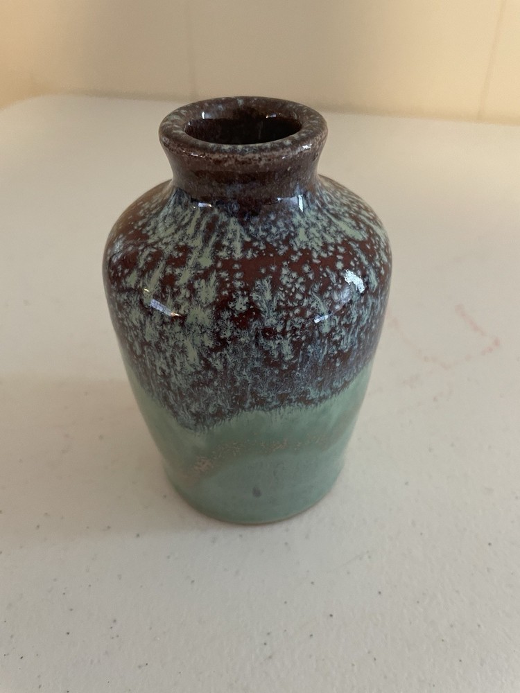 Vintage Pigeon Forge Pottery Vase Doris Boling 4 7/8” Tall