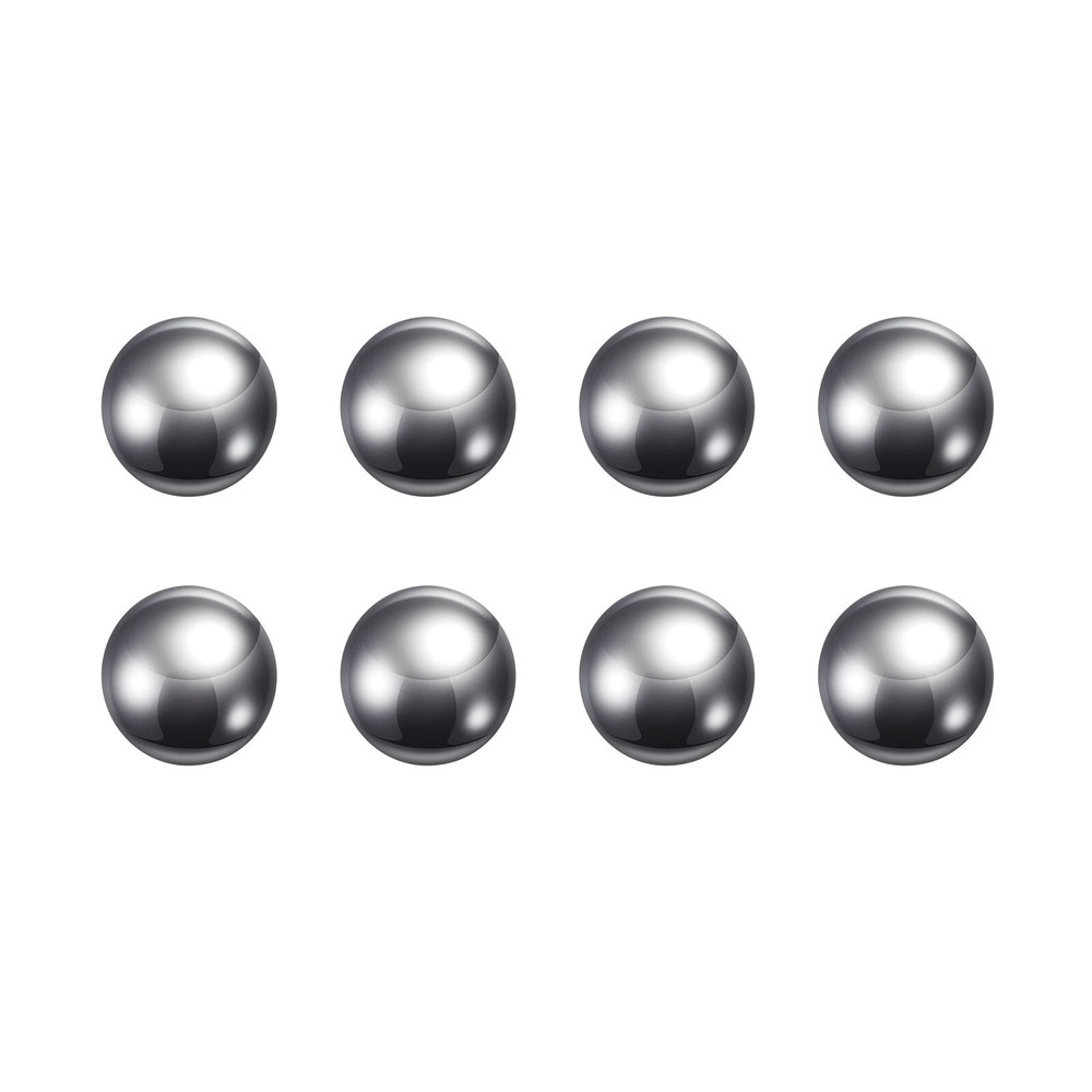 8pcs Precision Balls 15mm Diameter G200 201 Stainless Steel for Bearings
