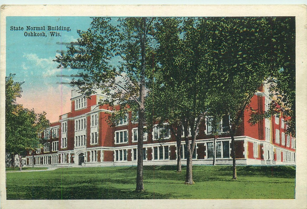 State Normal Building, Oshkosh, Wisconsin Vintage Postcard