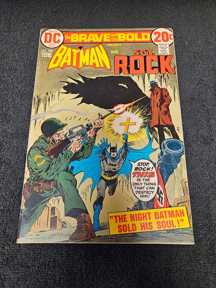 1973 Dc Comics Brave And The Bold #108 Batman Sgt. Rock Fn Vintage Army War