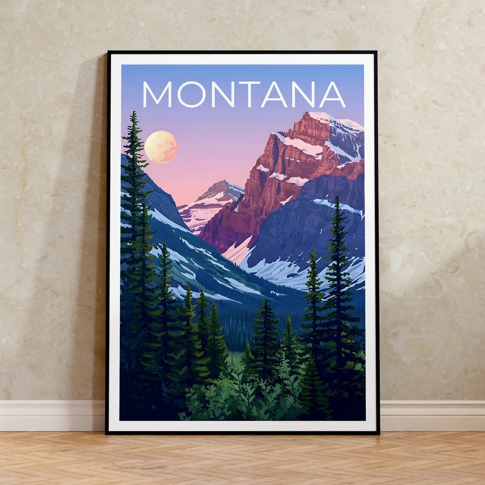 Montana Flowers Poster Premium Quality Choose your Size