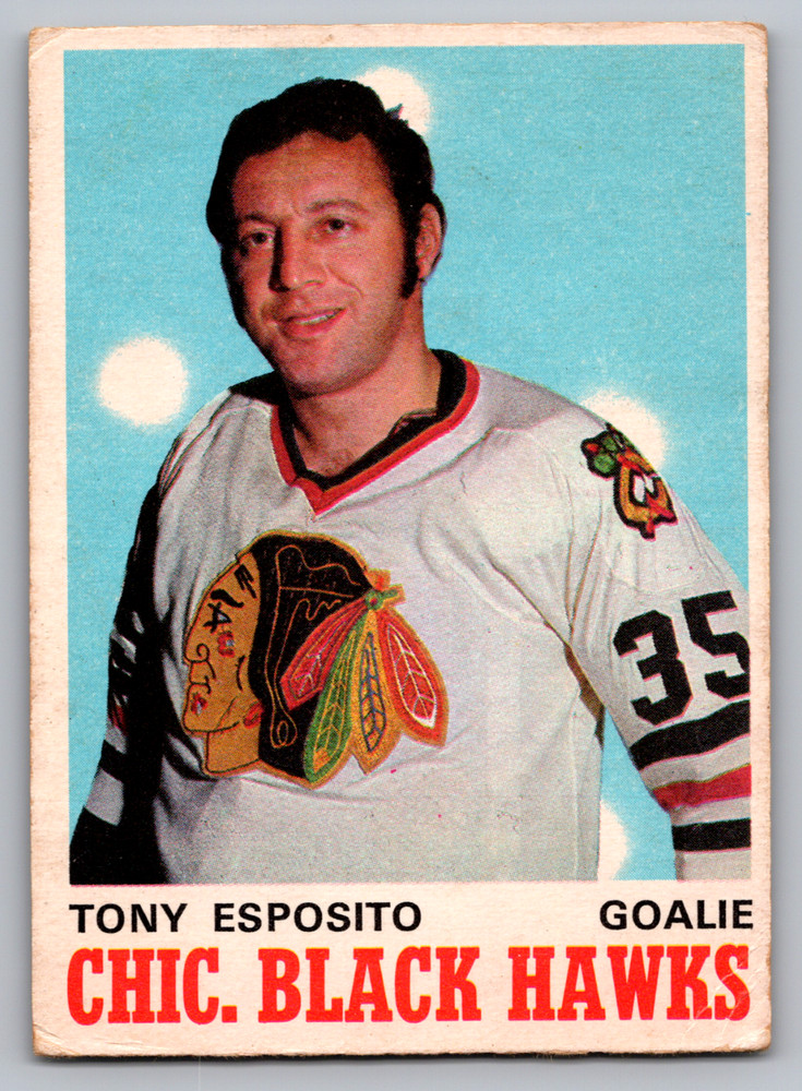 1970-71 O-Pee-Chee #153 Tony Esposito Chicago Blackhawks
