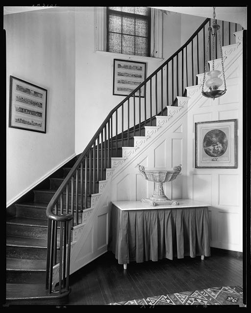 Photo:Oatlands Leesburg Virginia 1930s Stairway Interior Historic House