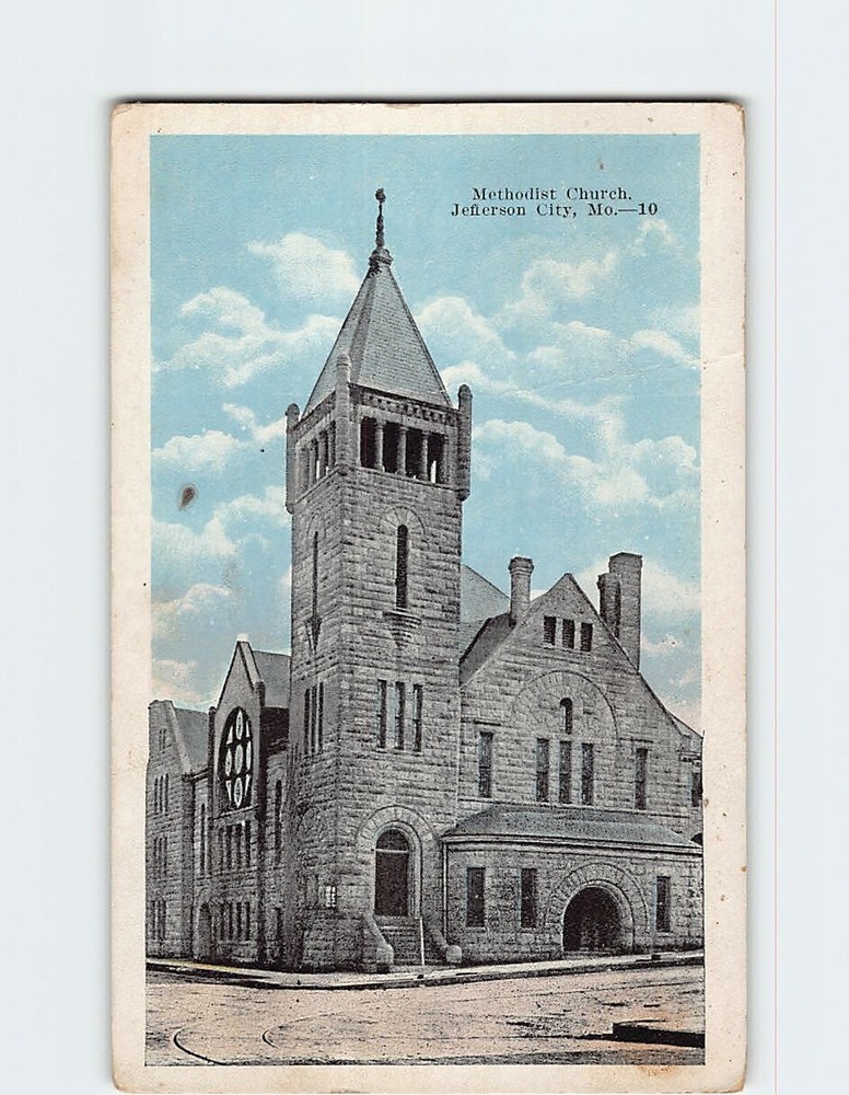 Postcard Methodist Church Jefferson City Missouri USA