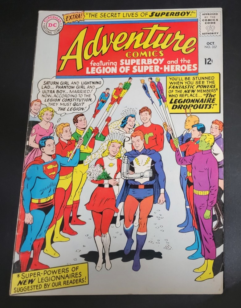 Adventure Comics (1938) #337 Curt Swan Cover Superboy Legion of Super-Heroes FN-