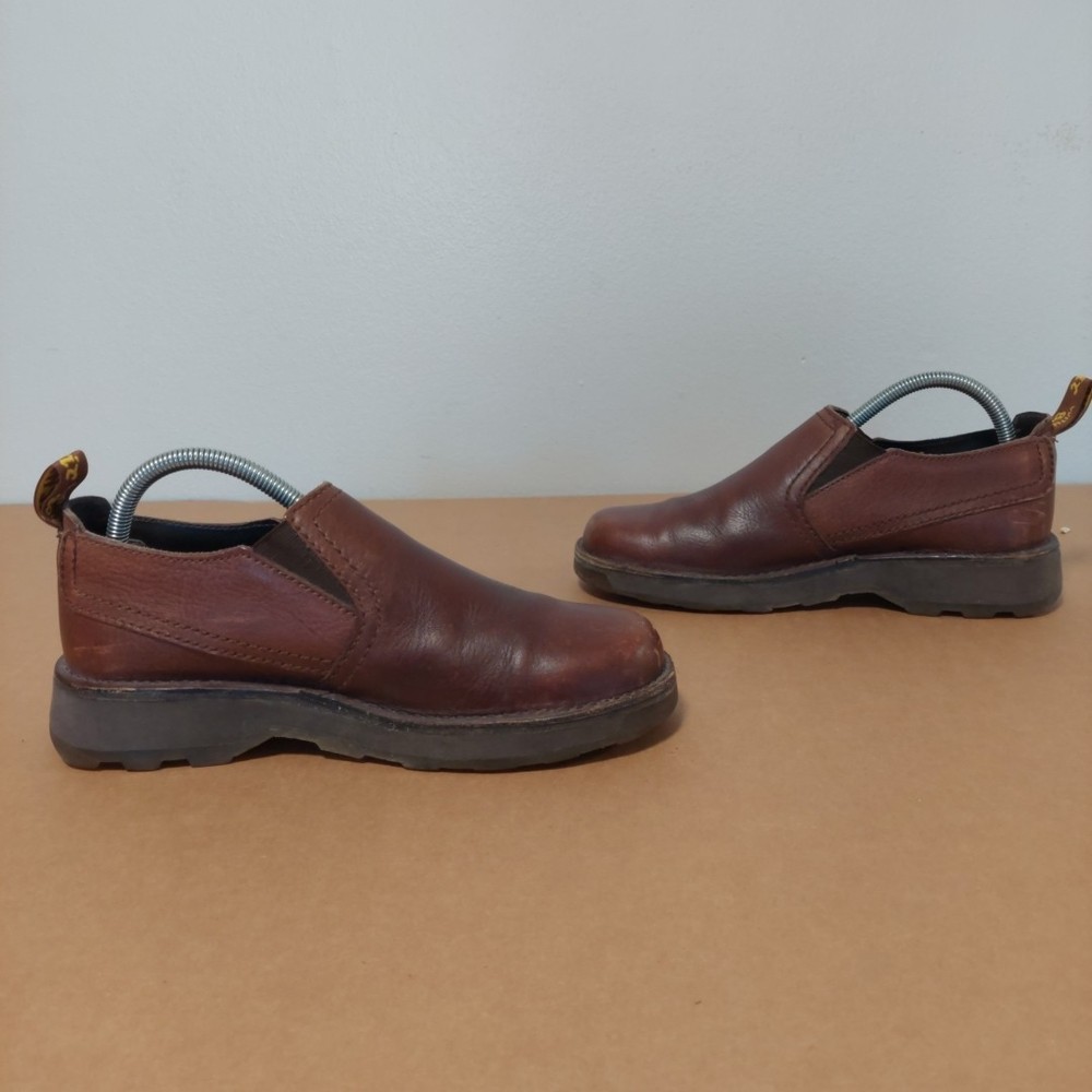 Dr Martens Brown Leather Air Wair Men's Shoe Jethro Slip On Loafer Doc SIZE 7