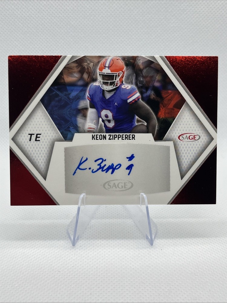 2023 SAGE Low Series - Autographs Keon Zipperer #A-KZ Red (AU, RC)