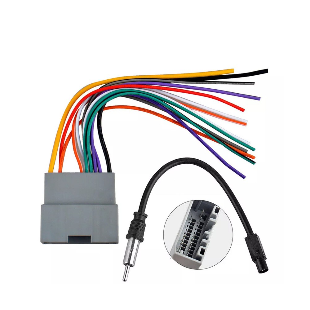 Jeep Dodge Wrangler Stereo Radio Wiring Harness Adapter with Antenna