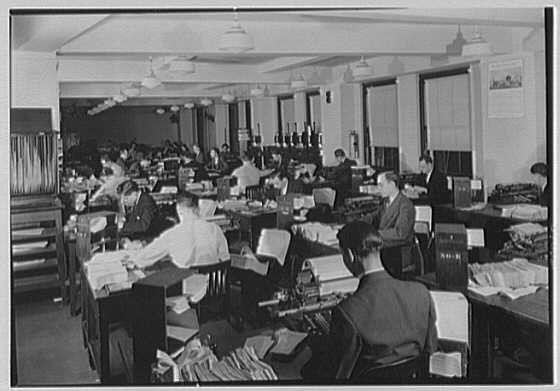 National City Bank, 63 Wall St., New York City. Fifth floor bookkeeping
