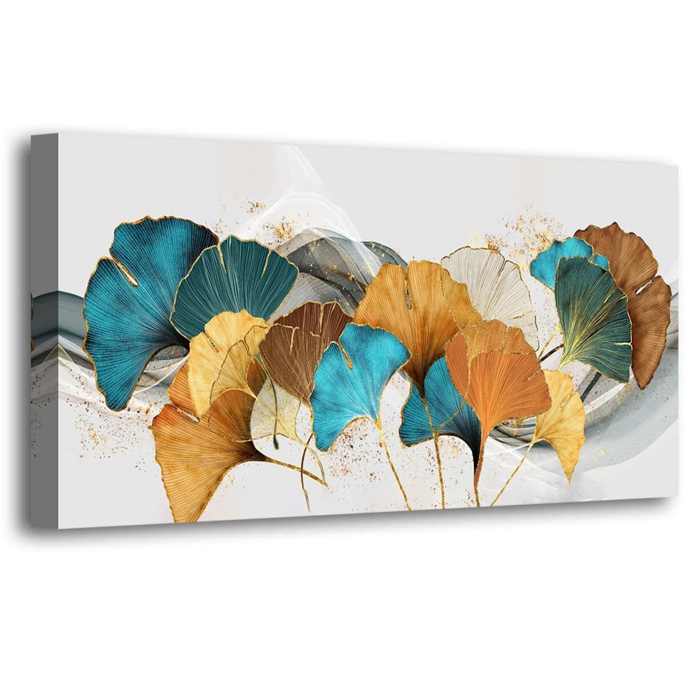 Botanical Wall Art Prints Floral Artwork Colorful Leaf Flower Pictures Room W...