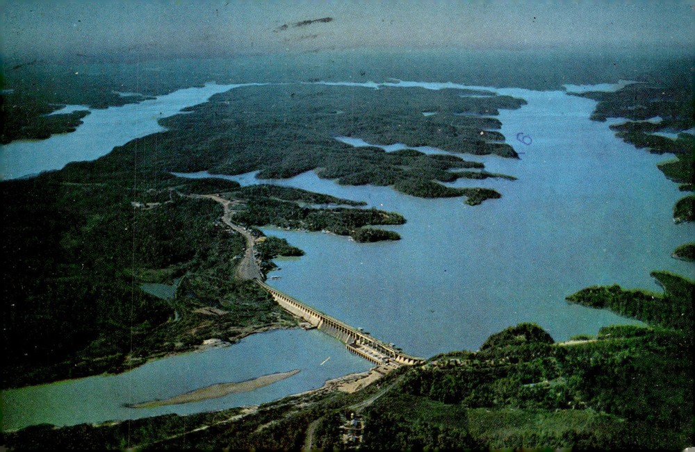 1970s Bagnell Dam & Lake of the Ozarks Lake Ozark Missouri Chrome Postcard