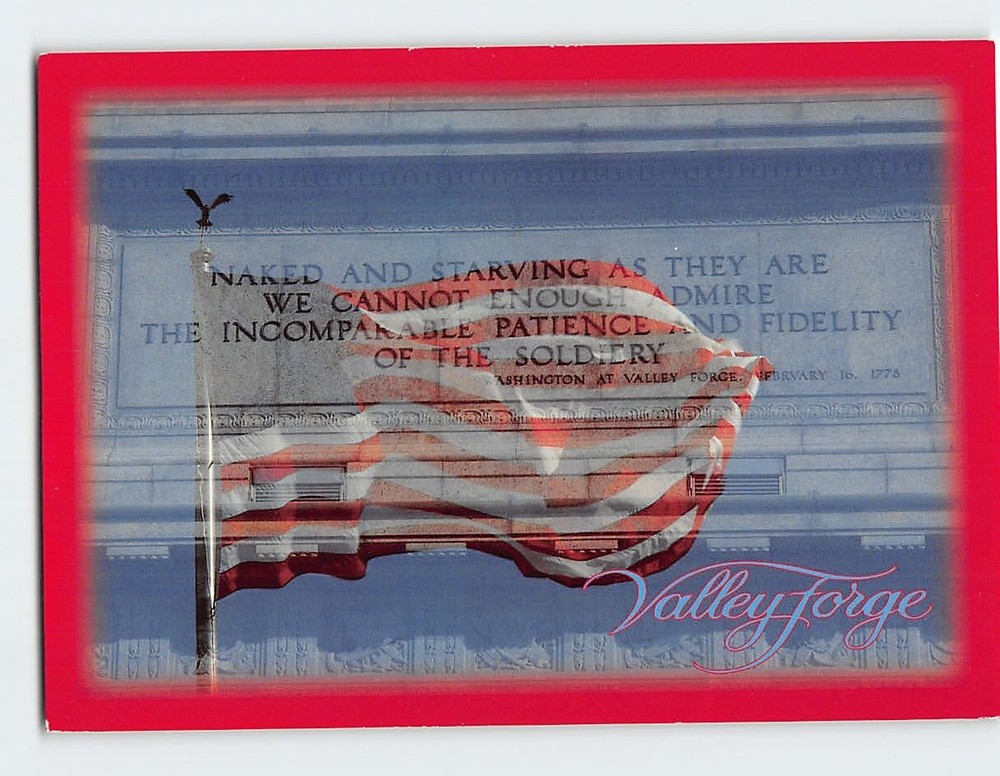Postcard Greetings from Historic Valley Forge Pennsylvania USA