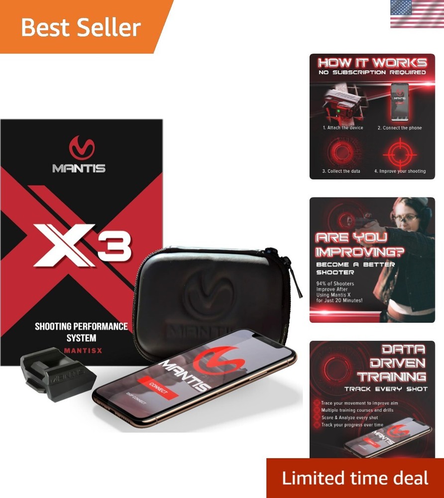 X3 Shooting Performance System |Dry Fire Training System | Works with Any Pis...