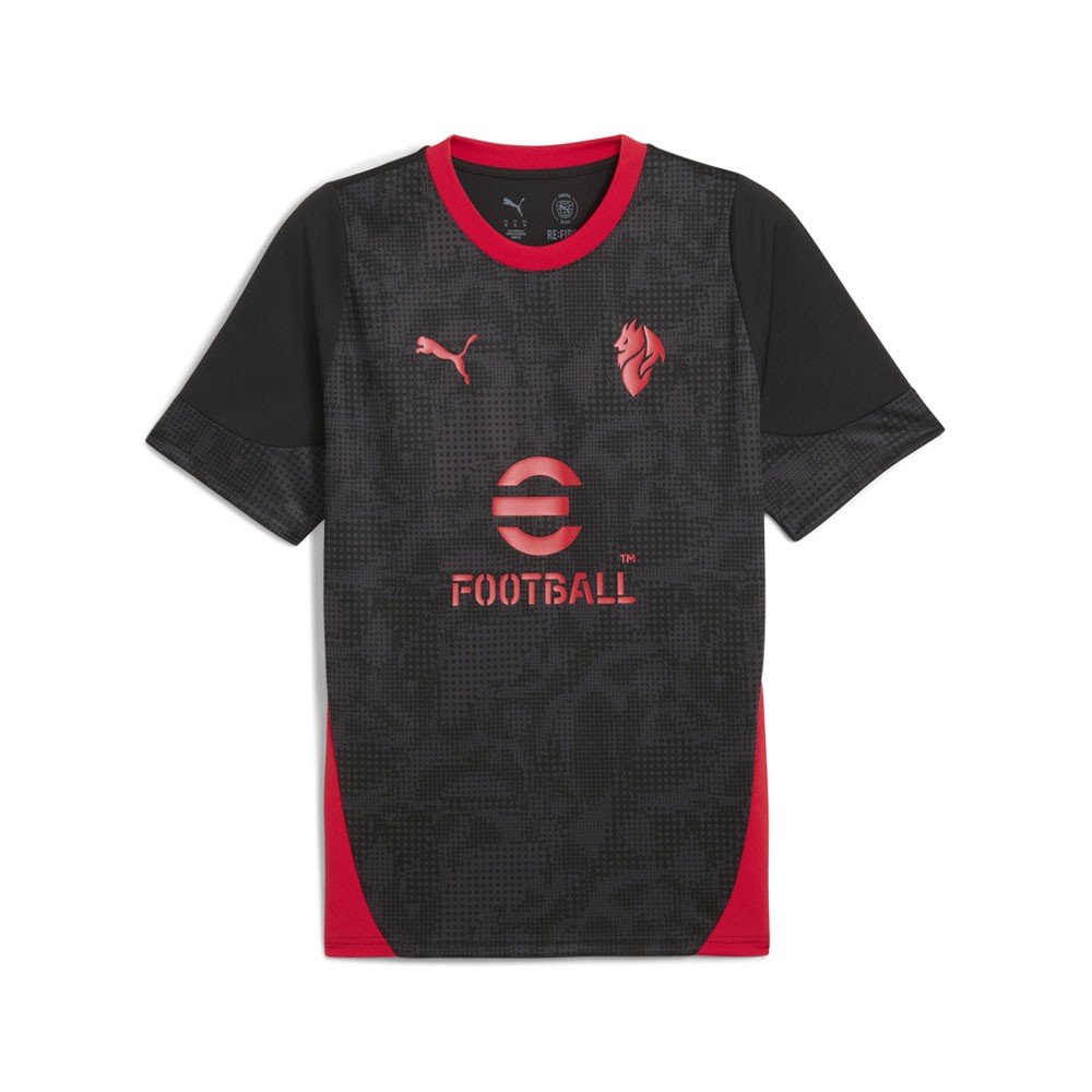 PUMA Ac Milan Training Crew Neck Short Sleeve Soccer Jersey Mens Size S   782356