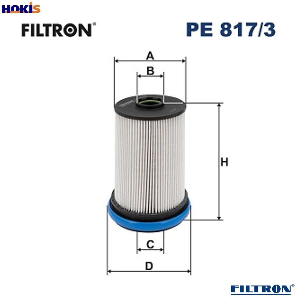 FUEL FILTER PE 817/3 FOR FORD USA YMCB/YMCA/YLCA/YLCB/BCCA/BCCB/BCCC 2.0L 4cyl