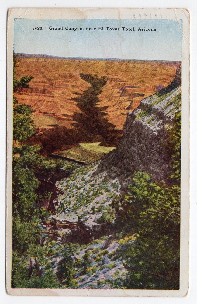 1920s? WB - CLOSEOUT - Near El Tovar Totel, Grand Canyon Nat'l Park - Arizona