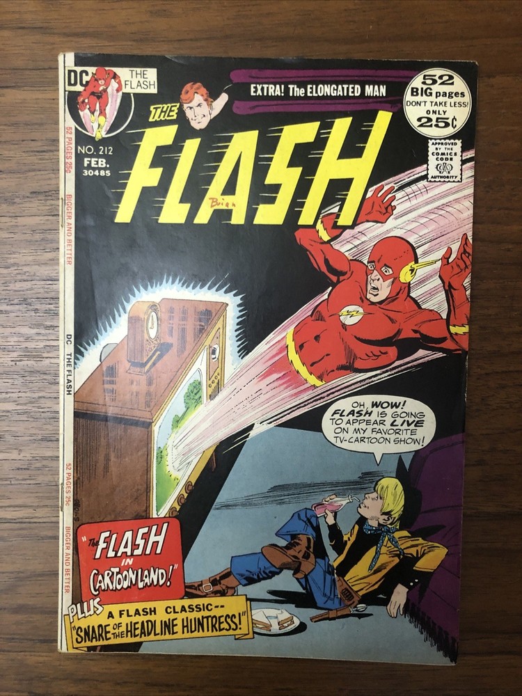 The Flash #212 DC 1972 Bates And Novick Story Abra Kadabra Appearance-image