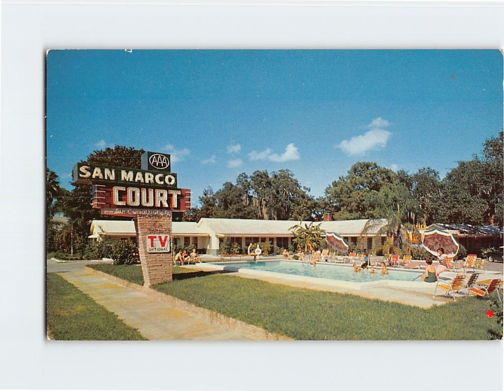 Postcard San Marco Court St. Augustine Florida USA
