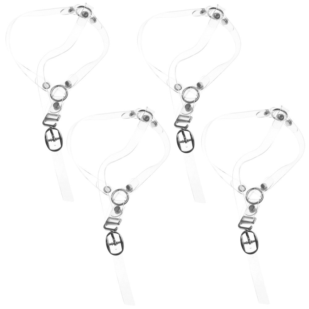 2 Pairs Anti-drop and Follow-up Artifact Man Shoe Straps Clear for Heels