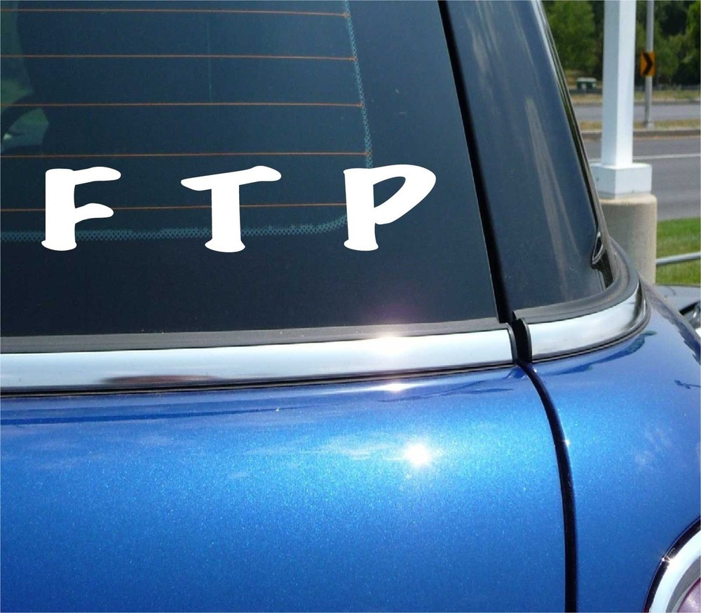 FTP Funny Anti Police Protest Sticker Decal for Cars Laptops