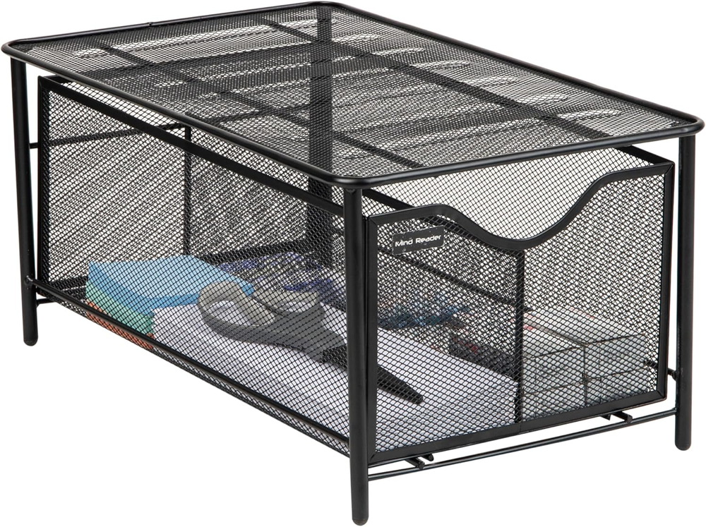 Metal Mesh Organizer for Makeup, Crafts, Office & Kitchen Supplies  