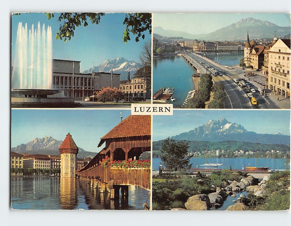 Postcard Scenes & Views Lucerne Switzerland