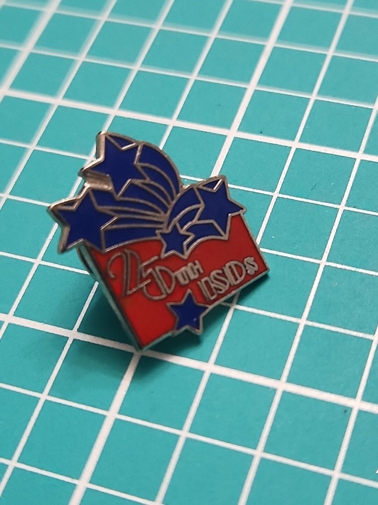 Vtg 25th ISD Silver Tone Lapel Pin