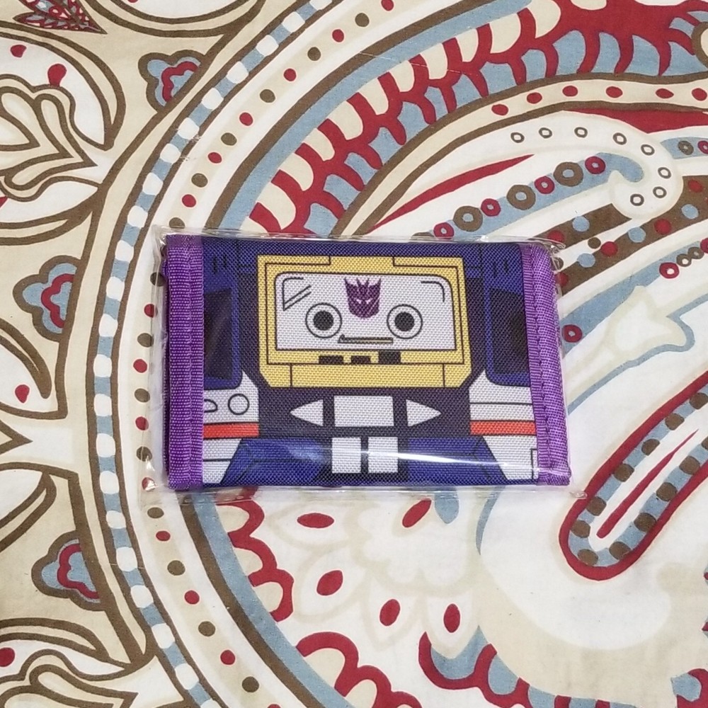 NIP/NWT Transformers Soundwave Cassette Tape Trifold Wallet/Billfold