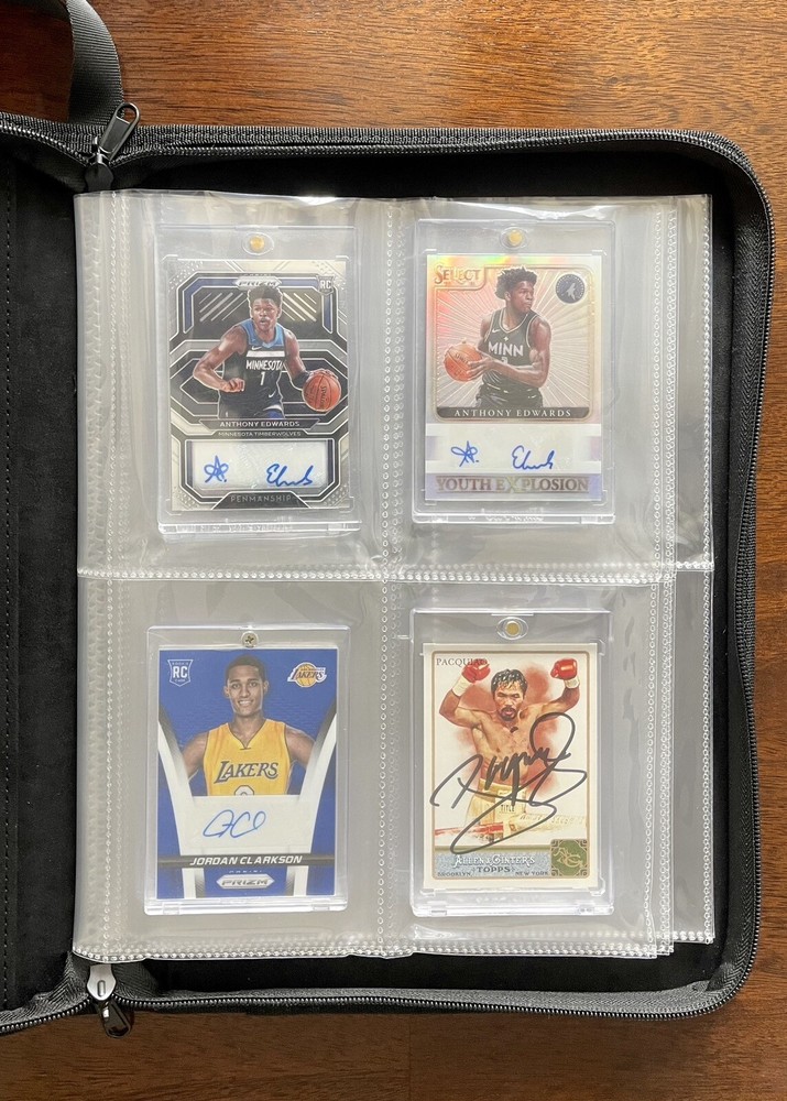 One Touch & Magnetic Hard Case Binder | 4pocket | 24 cards| Sports & Pokemon TCG