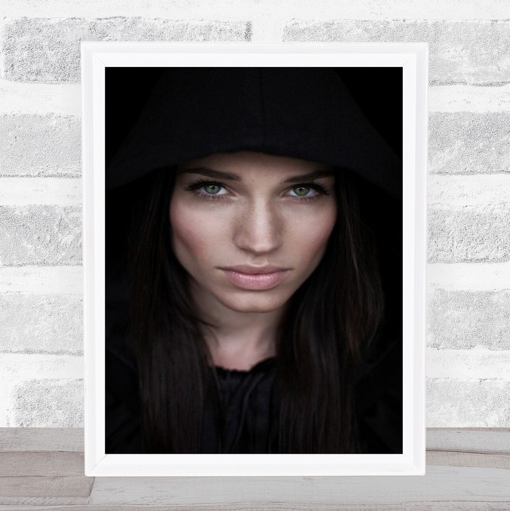 Misevic Marina Portrait Art Print of a Beautiful Woman with Stunning Eyes and Lips