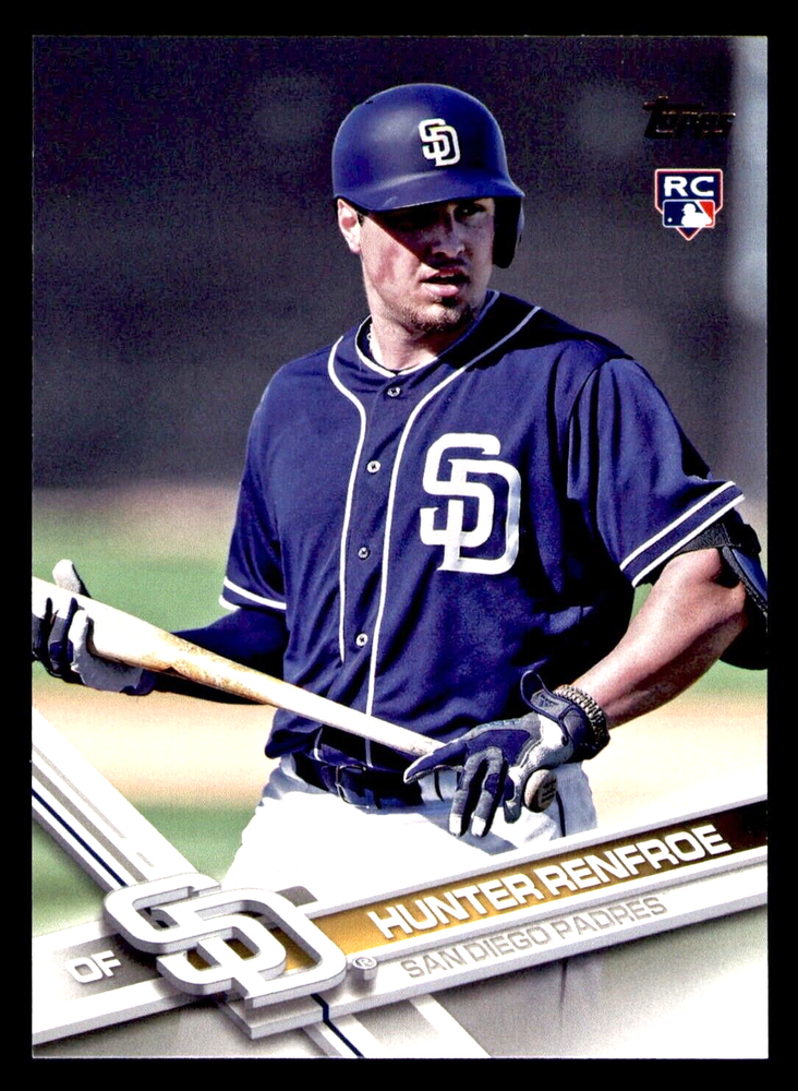 2017 Topps Update Hunter Renfroe Rookie SP Photo Variation #US22 San Diego Padres
