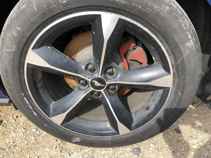 2018-2021 FORD MUSTANG 18x8 Aluminum 5 Spoke Black Polished Wheel Rim    858238