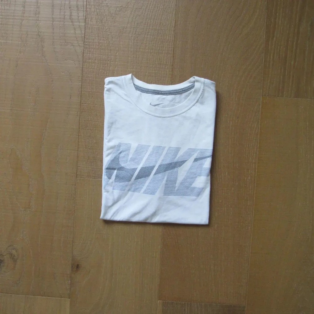 Men's Nike White Short Sleeve T-Shirt, Size: Large