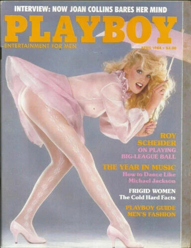 Vintage Playboy Magazine April 1984 Roy Scheider, Joan Collins Exc.