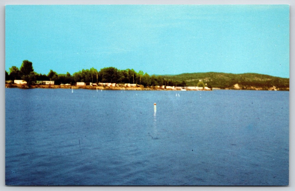Mesick Michigan~View Of Popular Trailer Camp On Manistee River~Vintage Postcard