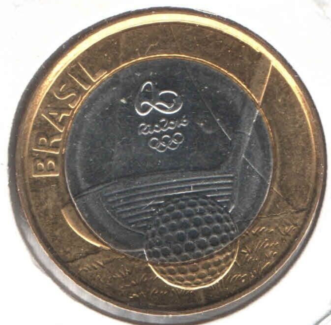 Brazil Rio 2016 Summer Olympics UNC Golf Commemorative Coin EB806