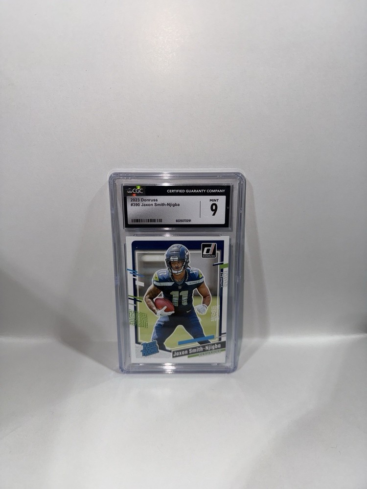 2023 Panini Donruss - Rated Rookie Jaxon Smith-Njigba #390 CGC 9 Seahawks