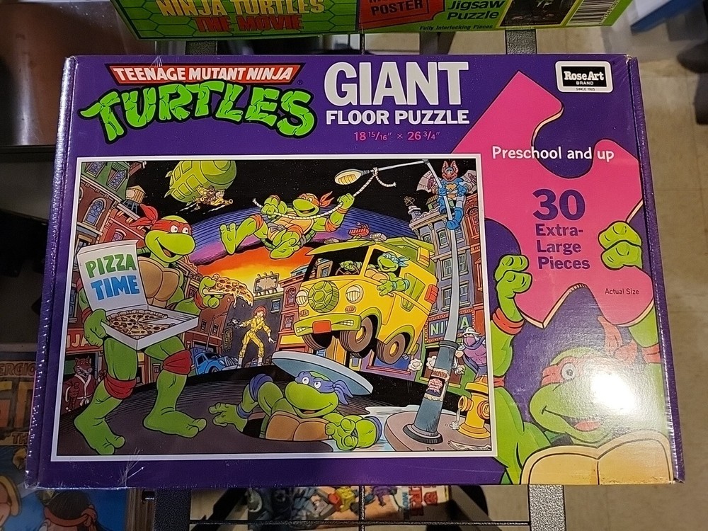1989 NEW/SEALED Teenage Mutant Ninja Turtles Giant Floor Puzzle 30-Large Pieces
