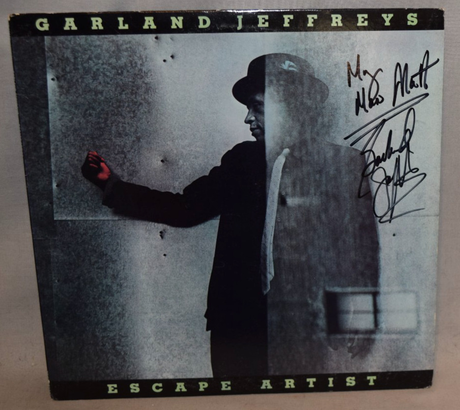 1980 -GARLAND JEFFREYS- Signed/Autograph/Auto Vinyl LP Record Album - Escape Art