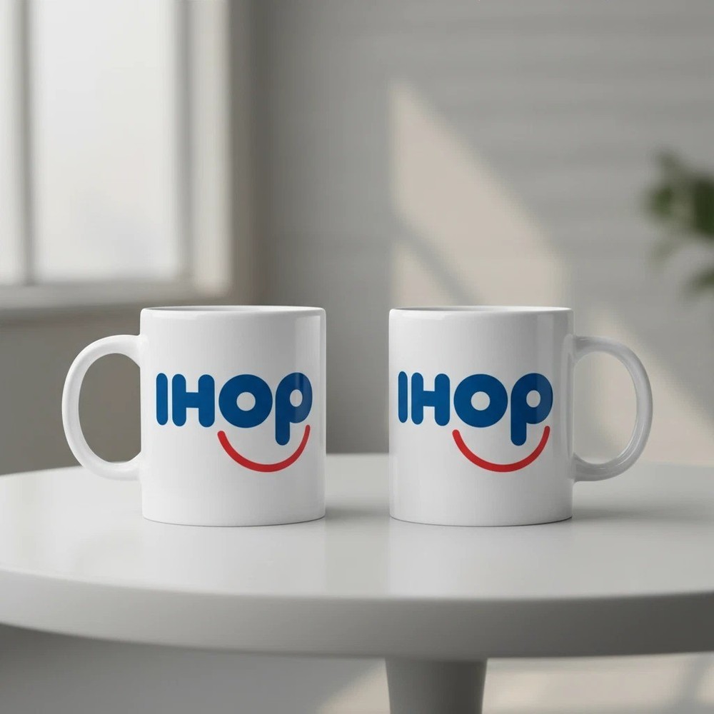 IHOP Logo Coffee Mug – Classic Diner Style Ceramic Cup