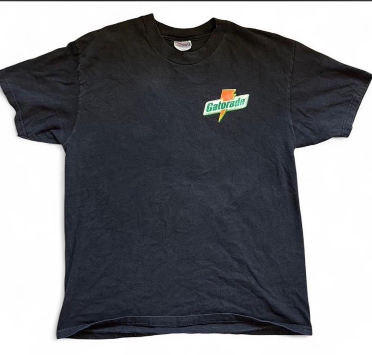 90’s Hanes Beefy-T Cotton Gatorade Graphic Logo Black L Men's Crewneck T Shirt