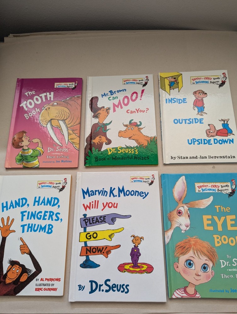 lot of 6 books By Dr. Seuss BRIGHT and EARLY BOOKS BEGINNING Beginners