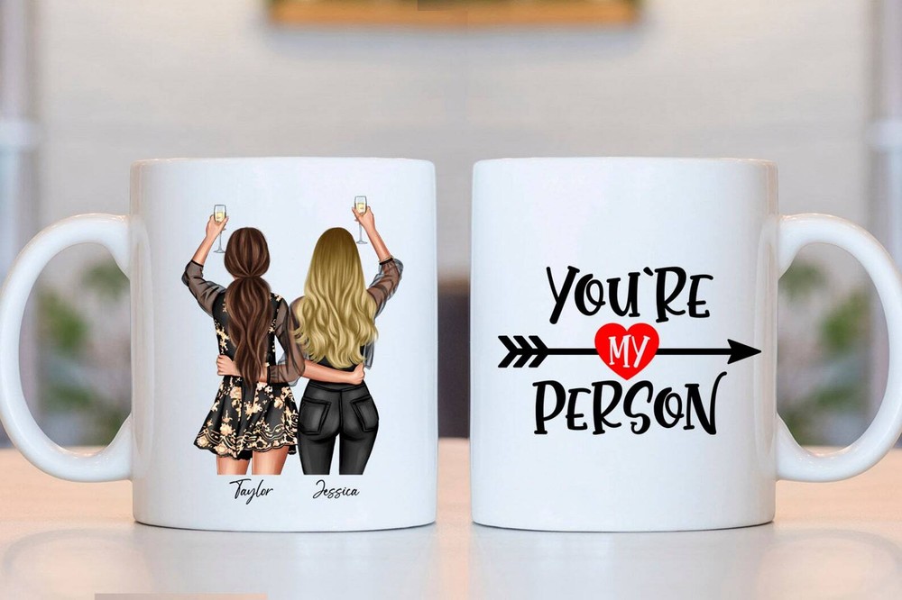 Custom Best Friend Mug Personalized Bestie Gift Custom Girls Giftlong Distance
