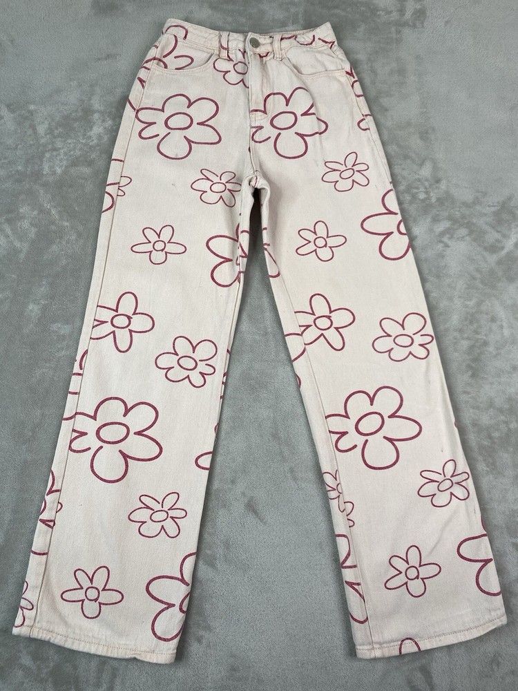 Bailey Rose Pink Flower Jeans Women’s XS