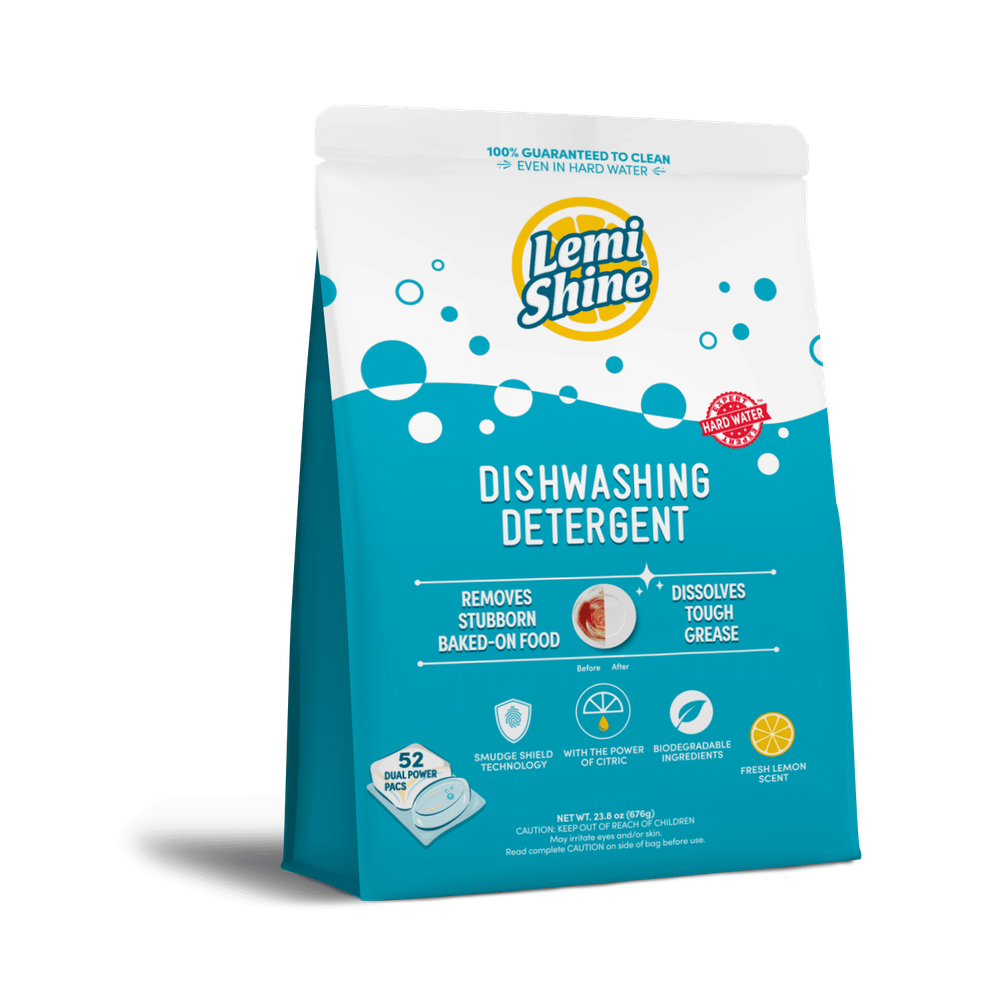 Lemi Shine Automatic Dishwasher Detergent Pods Fresh Lemon Scent 52 Ct