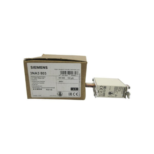 Siemens 3Na3803 500V 10A (Pkg Of 3) Nsmp