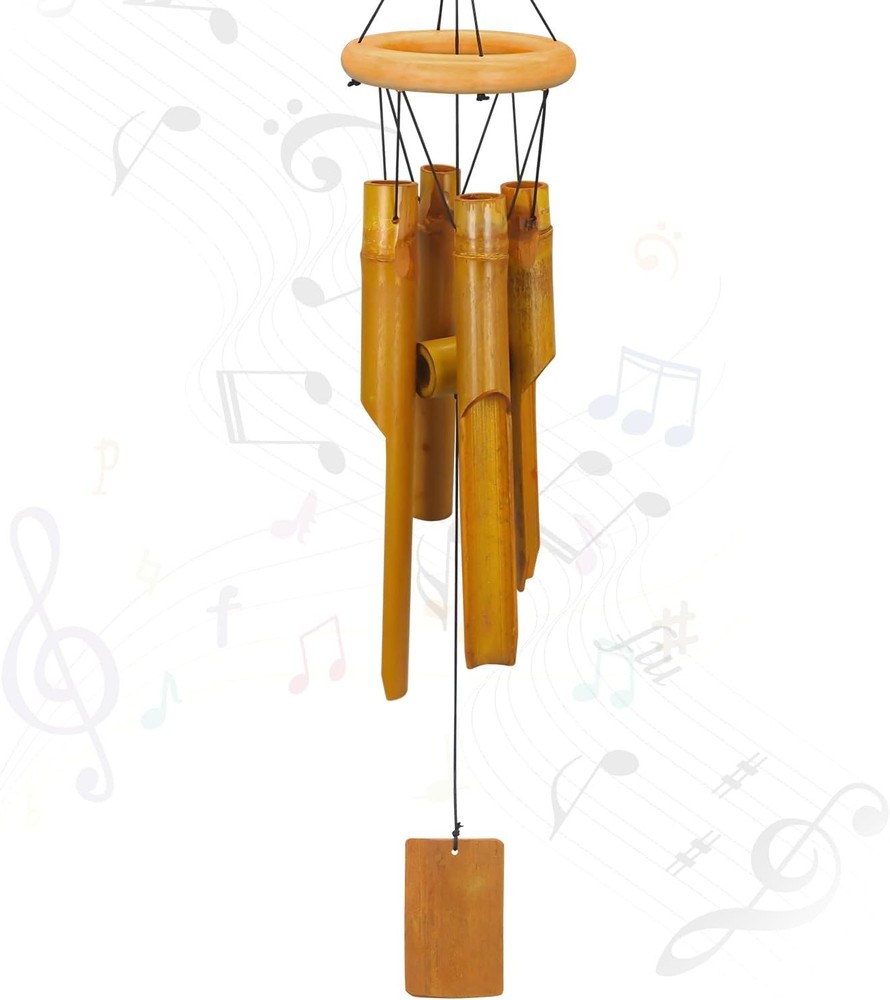 Wooden Wind Chimes Outside Sympathy Wind Chimes Bamboo Windchimes Outdoors