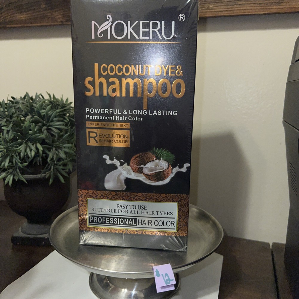 MOKERU Permanent Hair Dye Instant Fast Hair Dye Color Shampoo Coconut Grape Red